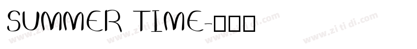 SUMMER TIME字体转换